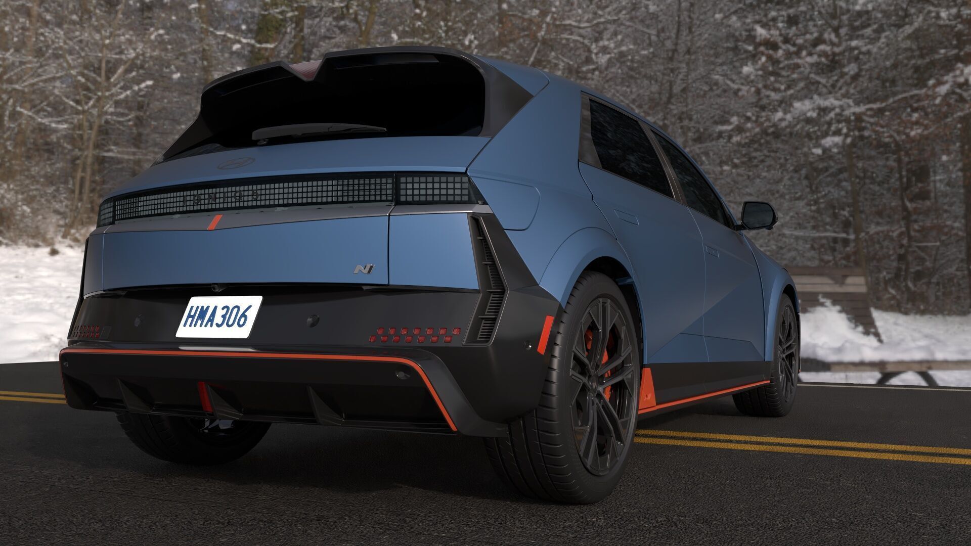 Ioniq5 N Line-highres-Rigged- Unreal redshift vray 3D model_4