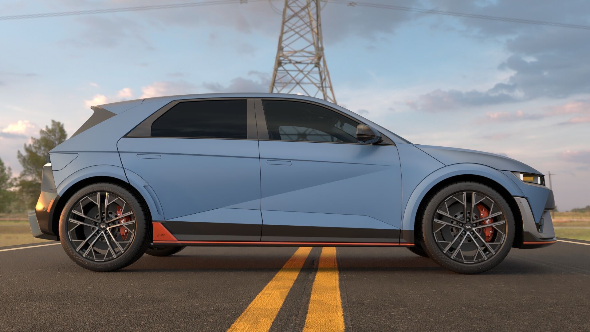 Ioniq5 N Line-highres-Rigged- Unreal redshift vray 3D model_17