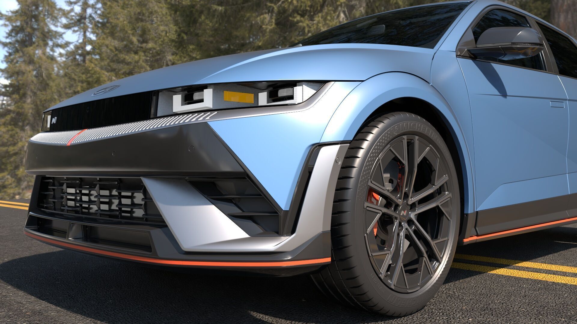 Ioniq5 N Line-highres-Rigged- Unreal redshift vray 3D model_5