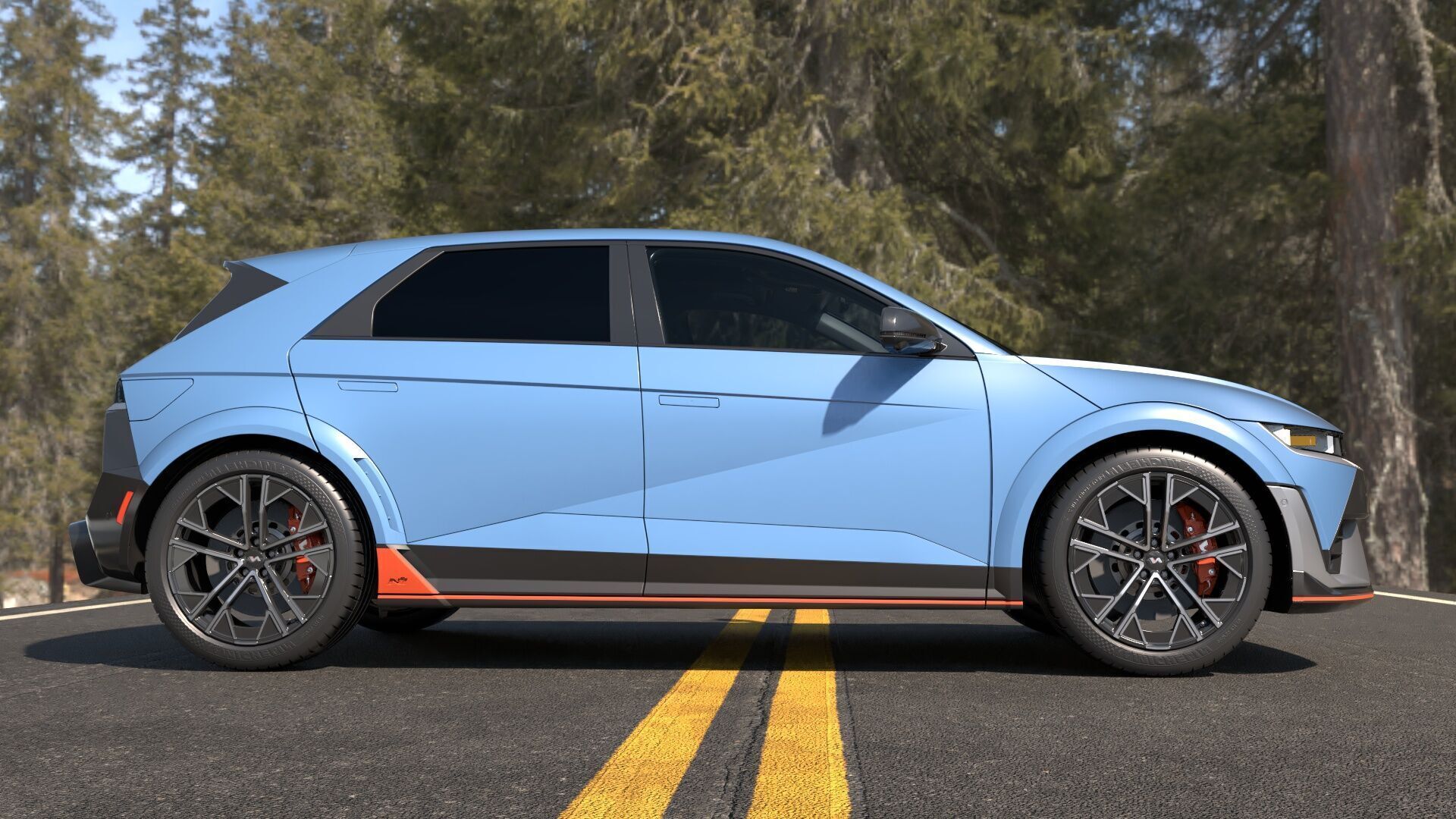 Ioniq5 N Line-highres-Rigged- Unreal redshift vray 3D model_16