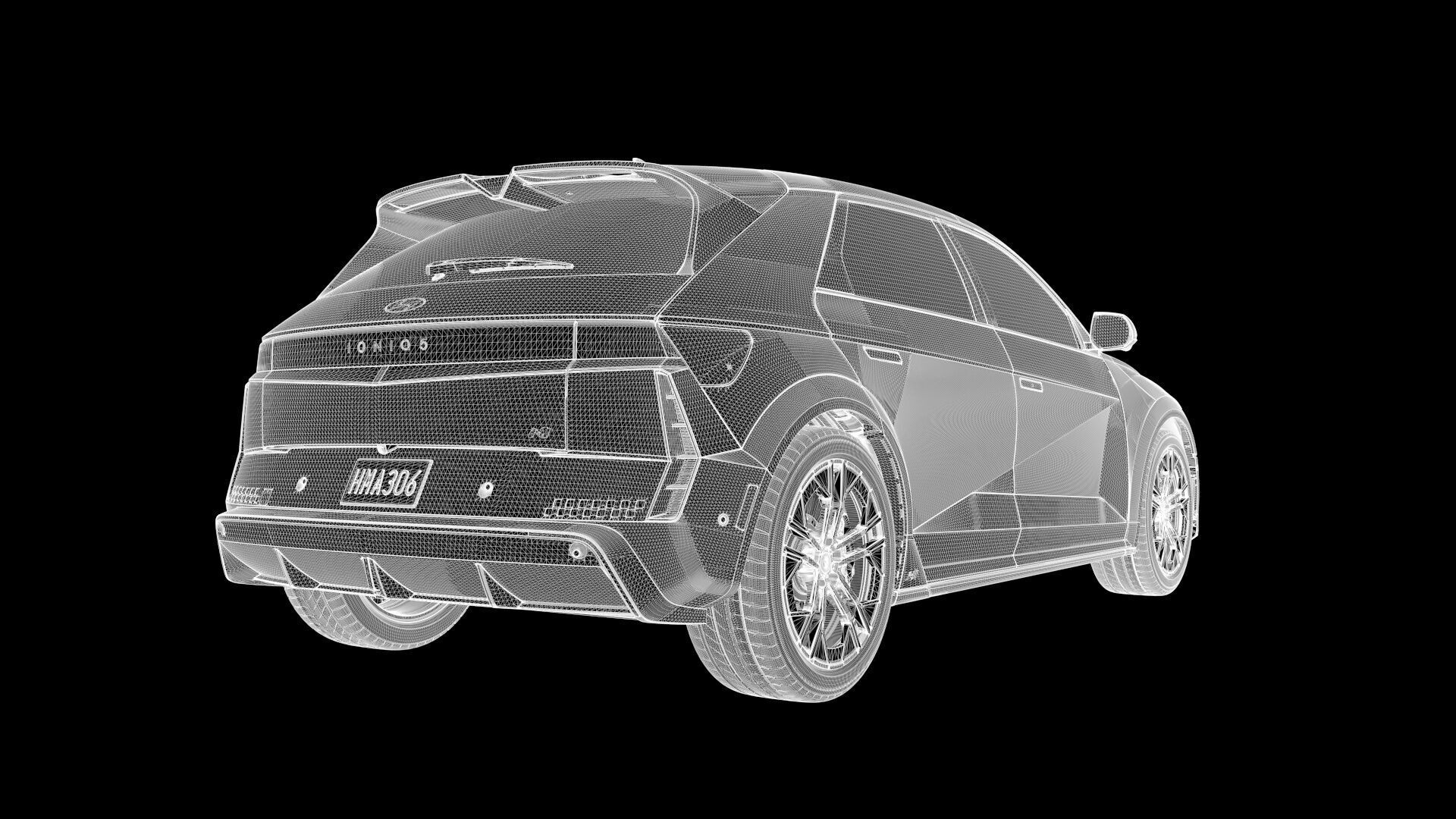 Ioniq5 N Line-highres-Rigged- Unreal redshift vray 3D model_24