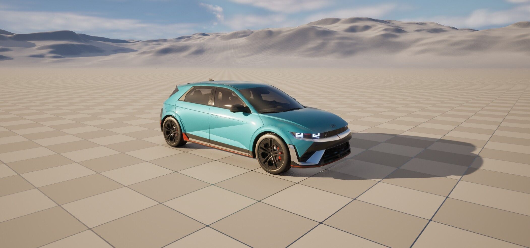 Ioniq5 N Line-highres-Rigged- Unreal redshift vray 3D model_10