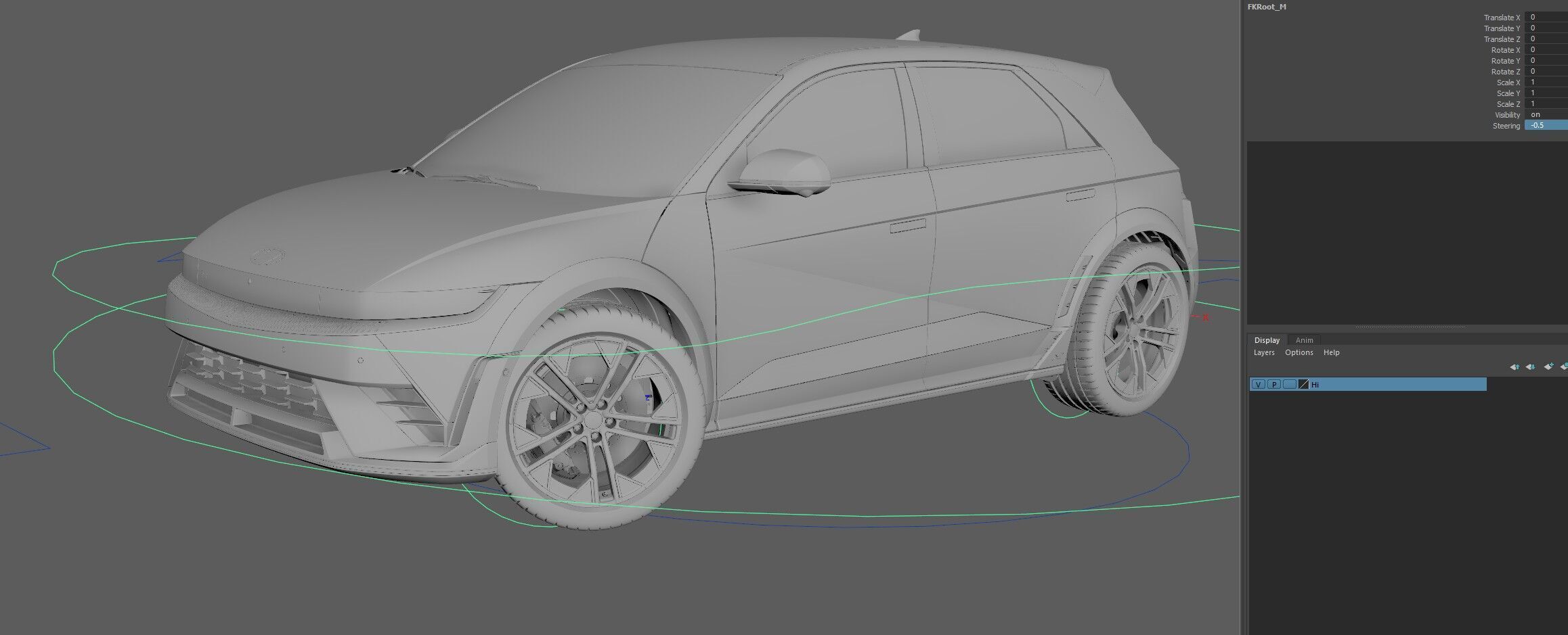 Ioniq5 N Line-highres-Rigged- Unreal redshift vray 3D model_22