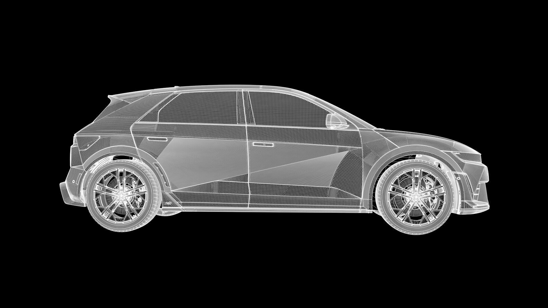 Ioniq5 N Line-highres-Rigged- Unreal redshift vray 3D model_25