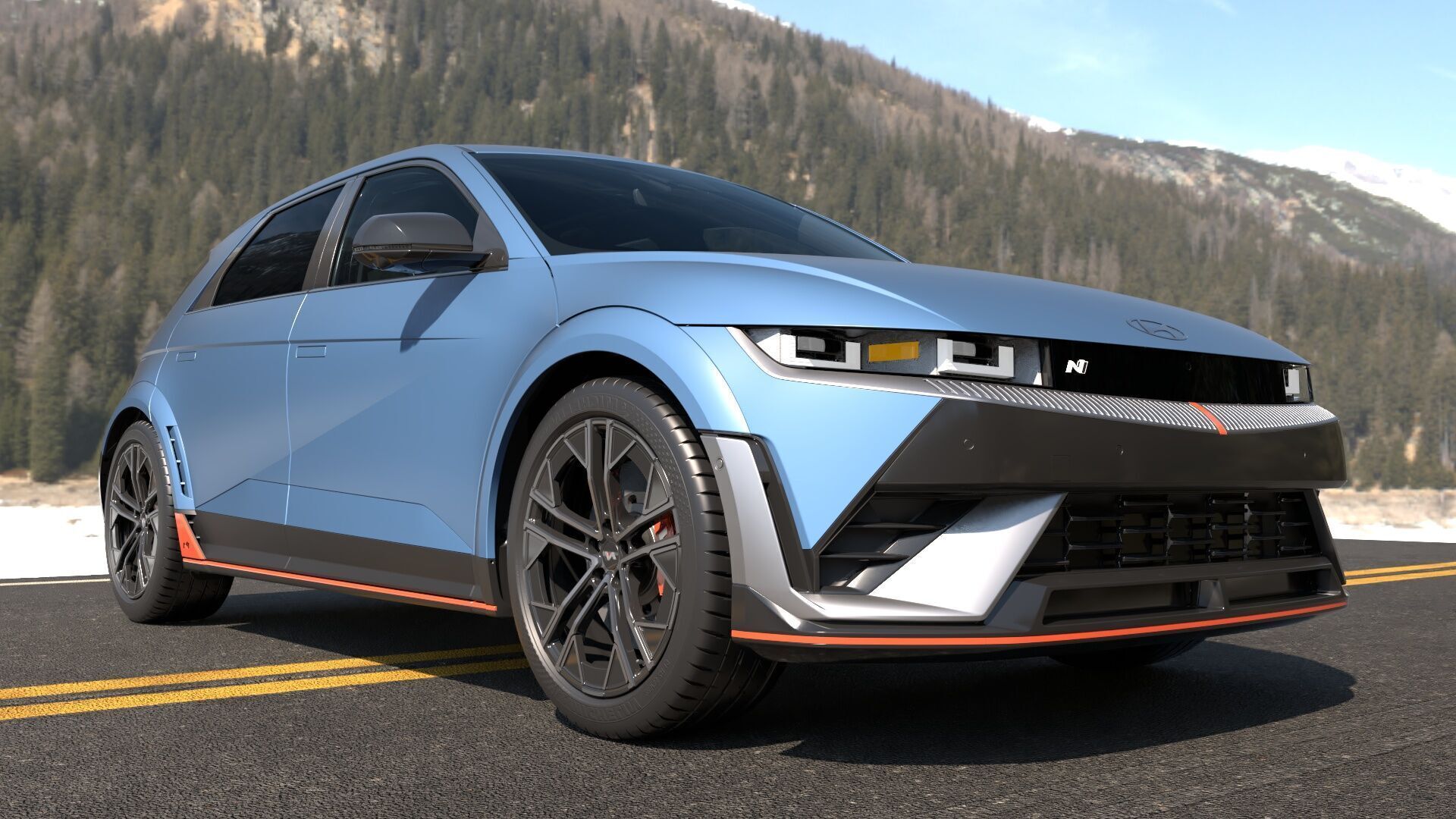 Ioniq5 N Line-highres-Rigged- Unreal redshift vray 3D model_15