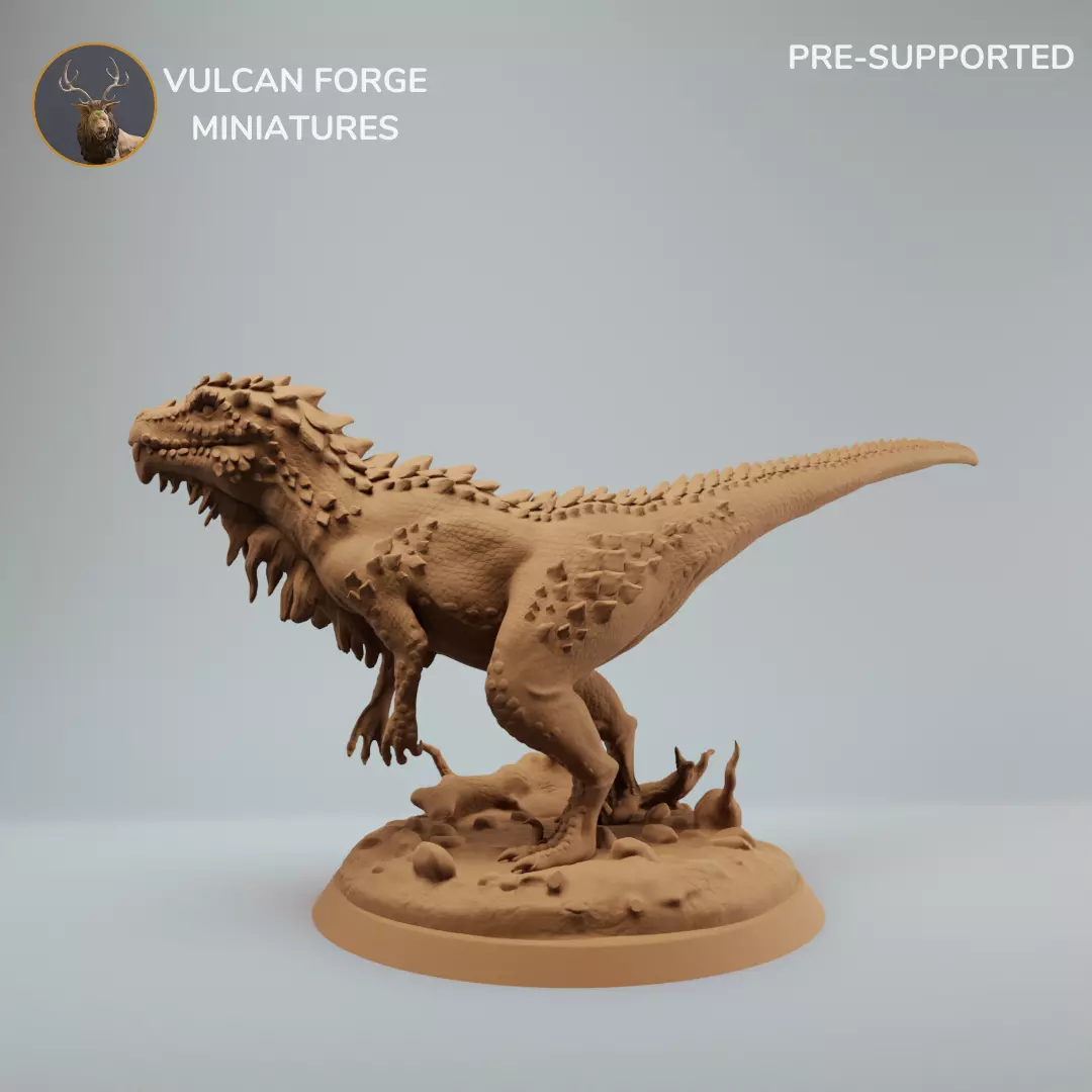 Swamp raptor fantasy dinosaur pre supported 3D print model