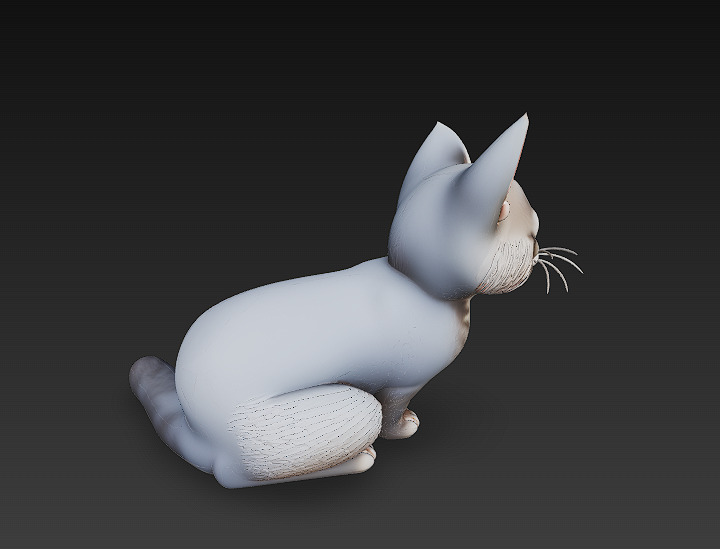 Cat Realistic 3D Model Basic - Low Poly Realistic Low-poly 3D model_5