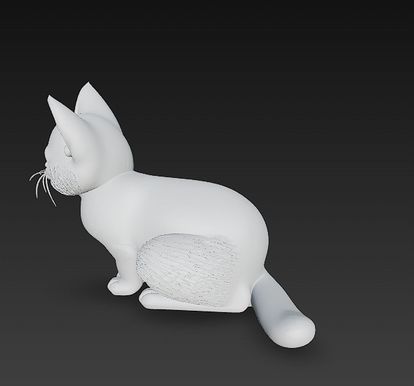 Cat Realistic 3D Model Basic - Low Poly Realistic Low-poly 3D model_15