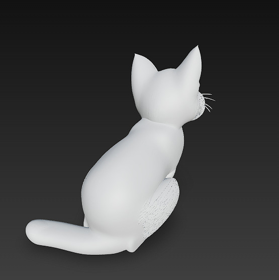 Cat Realistic 3D Model Basic - Low Poly Realistic Low-poly 3D model_14