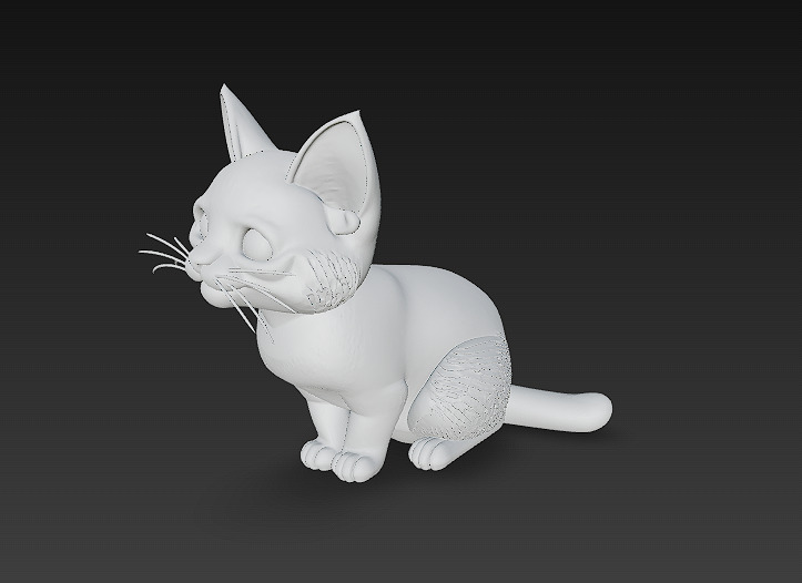 Cat Realistic 3D Model Basic - Low Poly Realistic Low-poly 3D model_16
