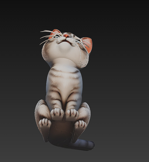 Cat Realistic 3D Model Basic - Low Poly Realistic Low-poly 3D model_10