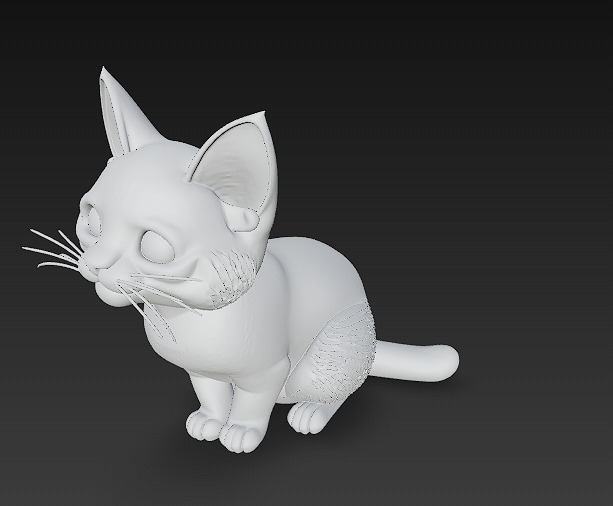 Cat Realistic 3D Model Basic - Low Poly Realistic Low-poly 3D model_12