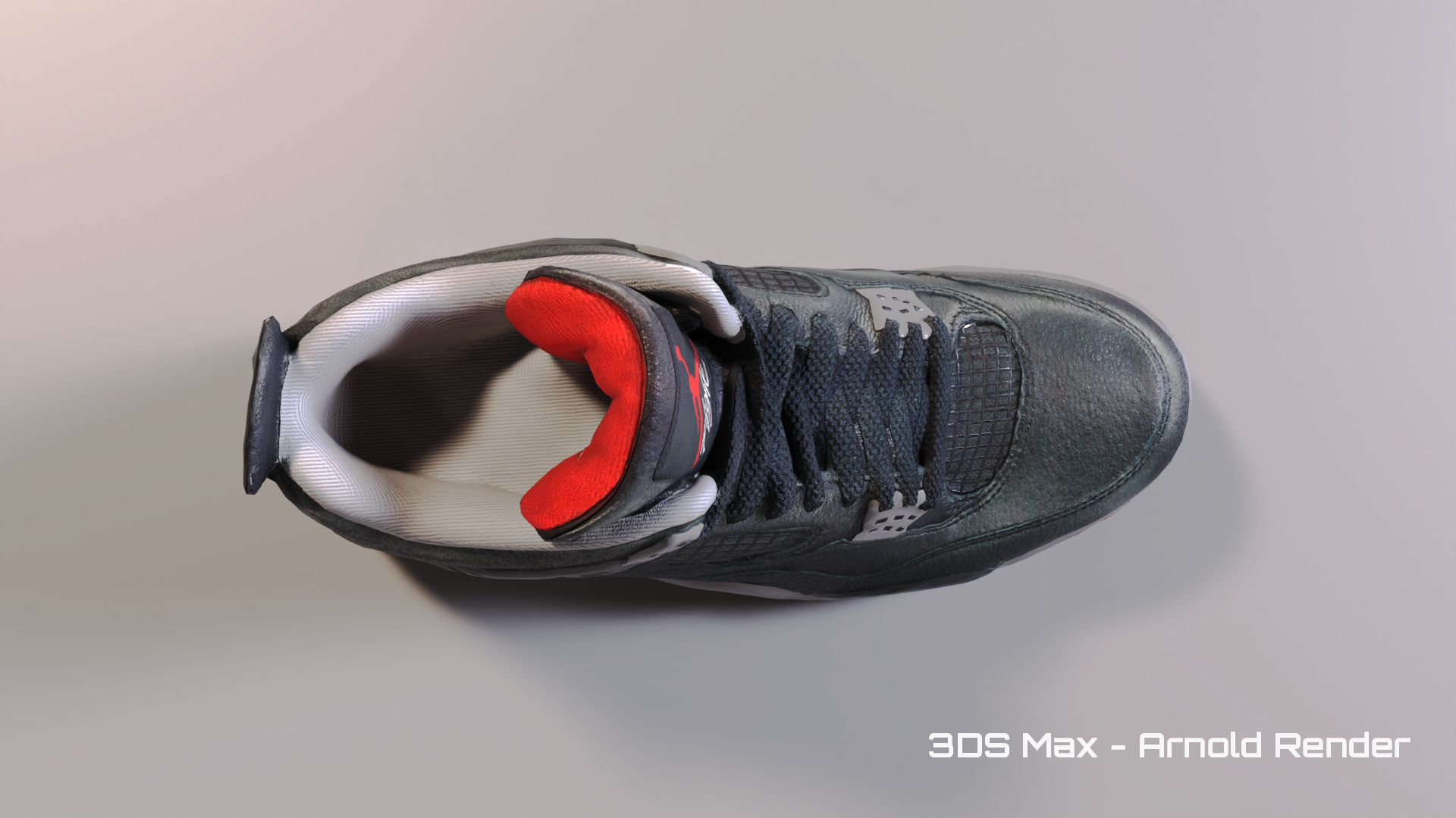 Nike Air Jordan 4 Low-poly 3D model_11