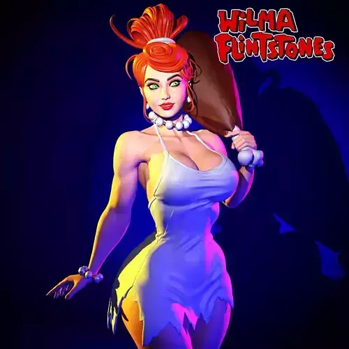 WILMA FLINTSTONE - SEMI REAL  FAN ART 3D print model 