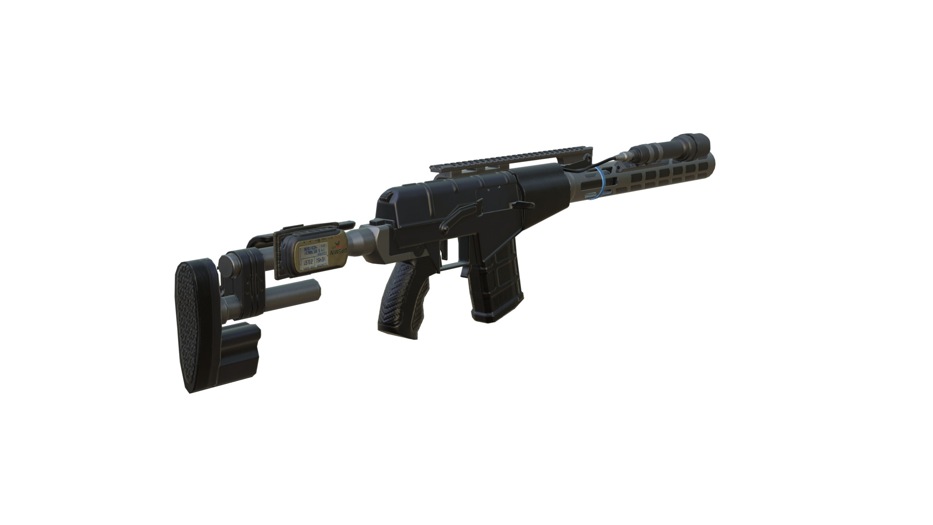 sci-fi vss elite Low-poly 3D model_4