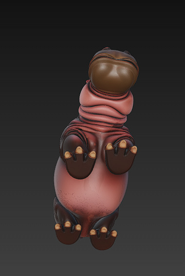 Hippopotamus Realistic 3D Model- Low Poly Realistic Low-poly 3D model_6