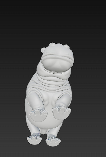 Hippopotamus Realistic 3D Model- Low Poly Realistic Low-poly 3D model_13