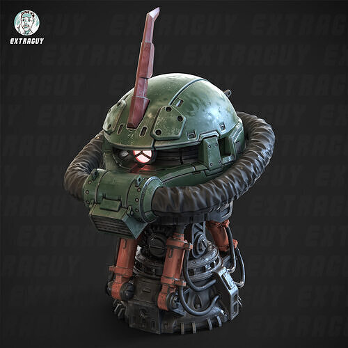  Zak-Who II Thunderclap Bust 150mm 3D print model