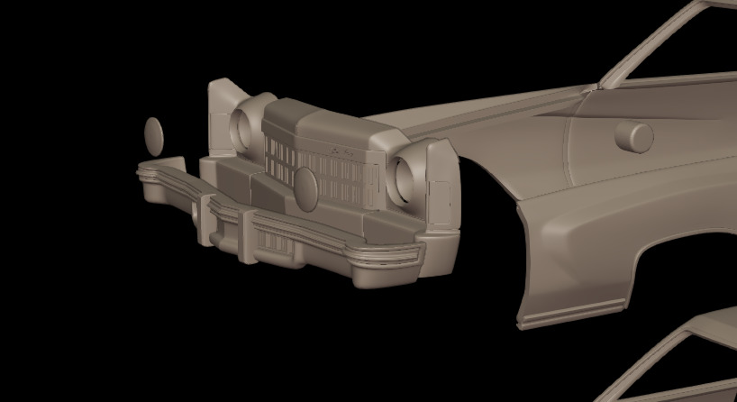 CHEVROLET MONTE CARLO 1975 3D PRINT MODEL 3D print model_10