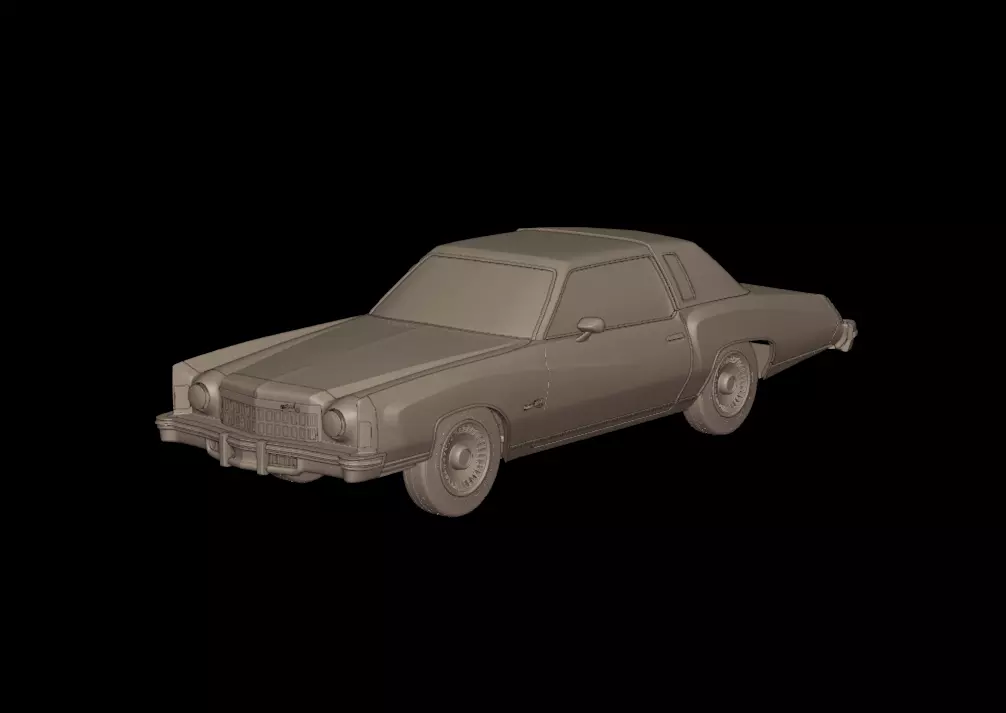 CHEVROLET MONTE CARLO 1975 3D PRINT MODEL 3D print model_0