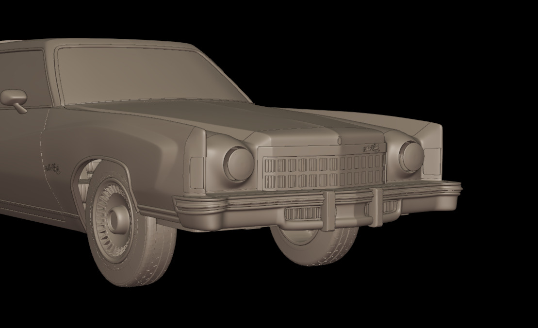 CHEVROLET MONTE CARLO 1975 3D PRINT MODEL 3D print model_2