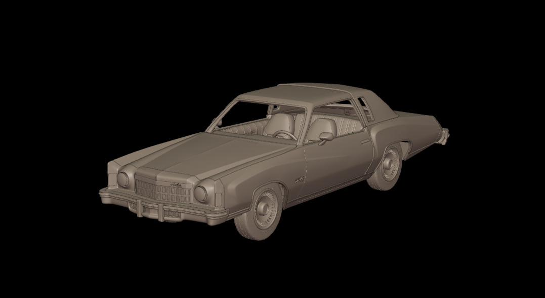 CHEVROLET MONTE CARLO 1975 3D PRINT MODEL 3D print model_5