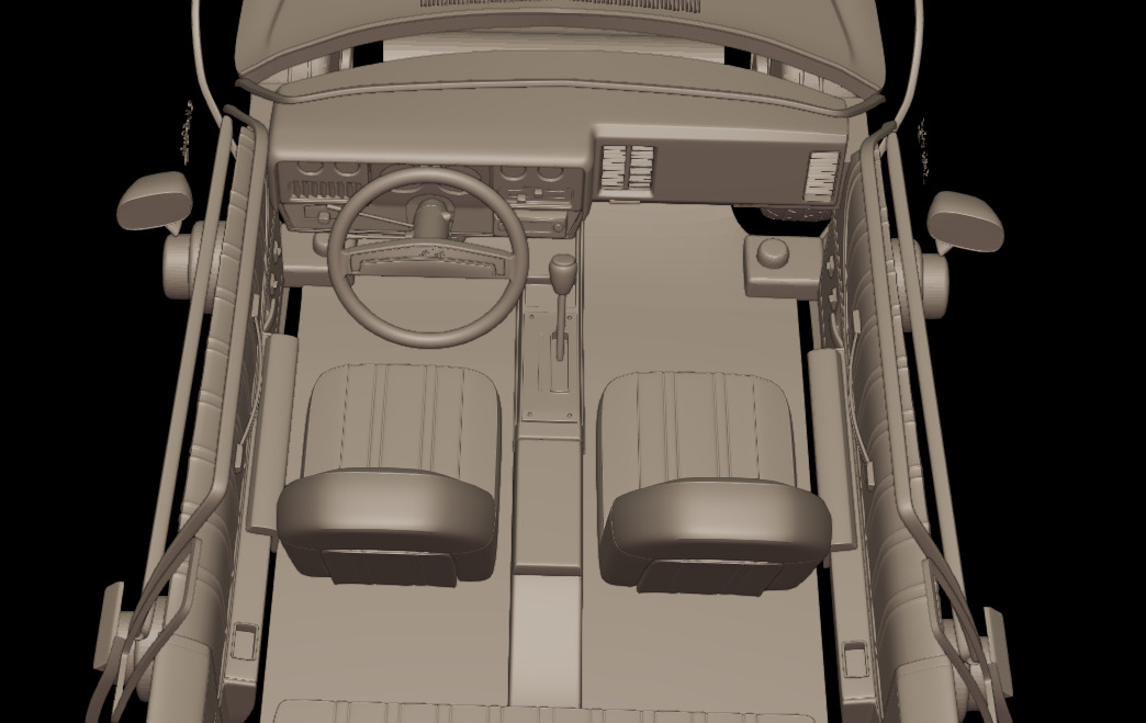 CHEVROLET MONTE CARLO 1975 3D PRINT MODEL 3D print model_8