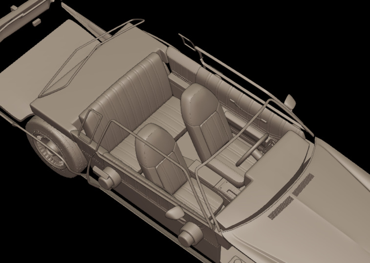 CHEVROLET MONTE CARLO 1975 3D PRINT MODEL 3D print model_7