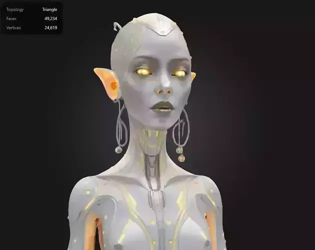 Cyber Elf Duo  2-in-1 Futuristic Female Android Characters