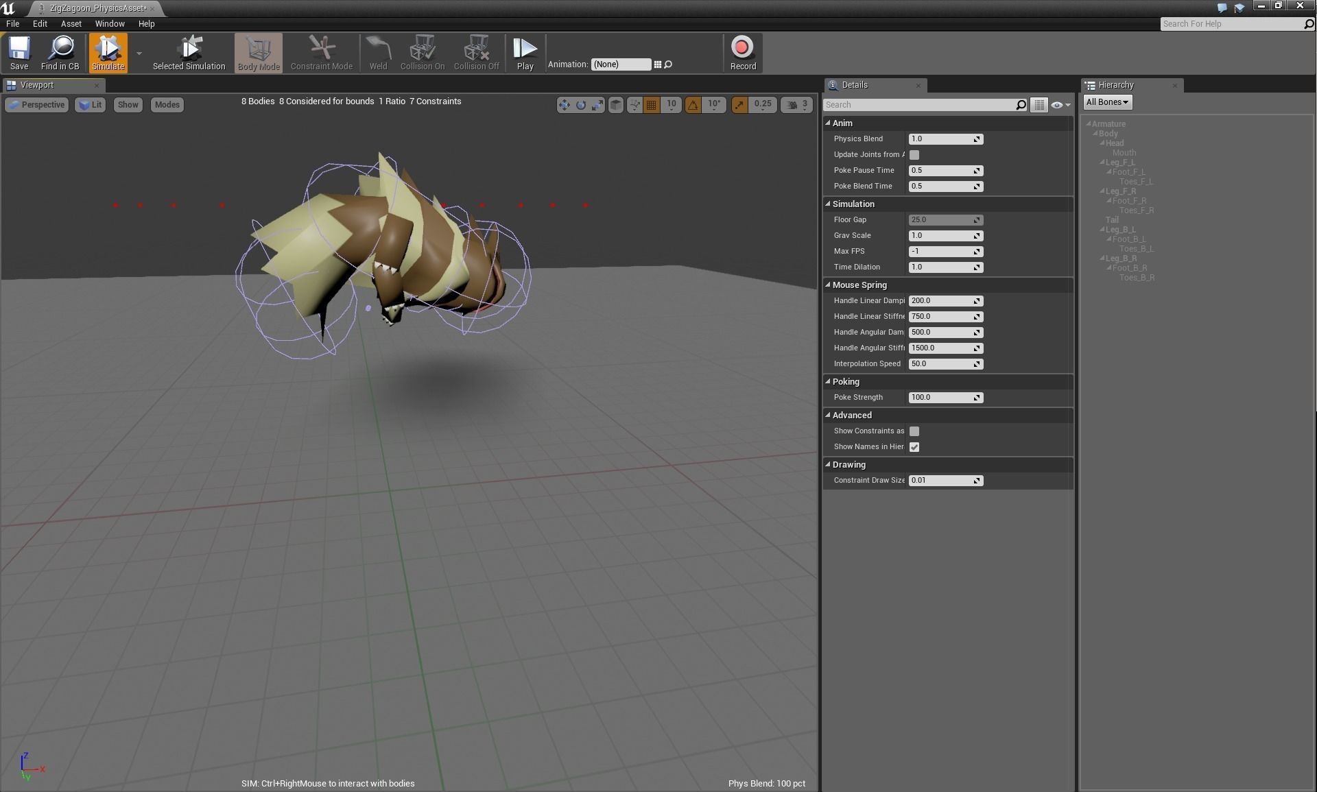 Zigzagoon Animated Pokemon Low-poly 3D model_2