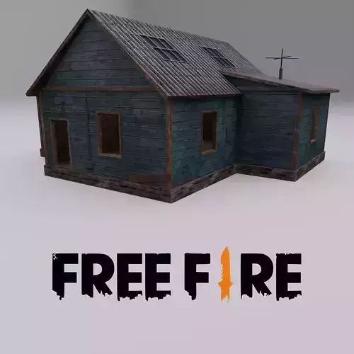Classic Free Fire Cabin - Game Asset