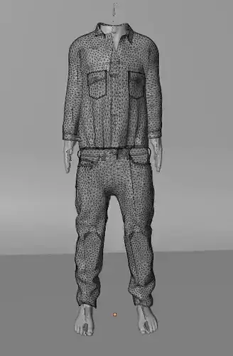 Mens Jumper Coverall  3D model