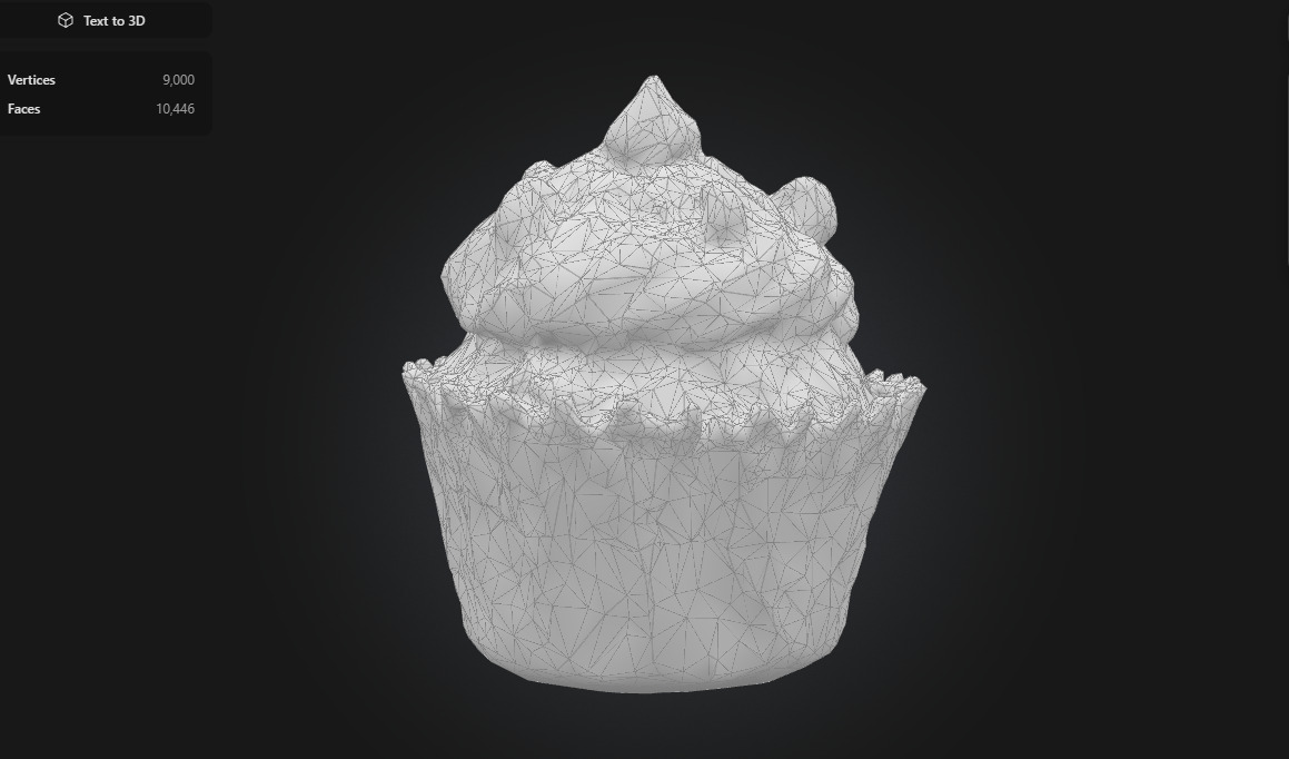 Fantasy Cupcake Stylized Dessert 3D Model 3D model_3