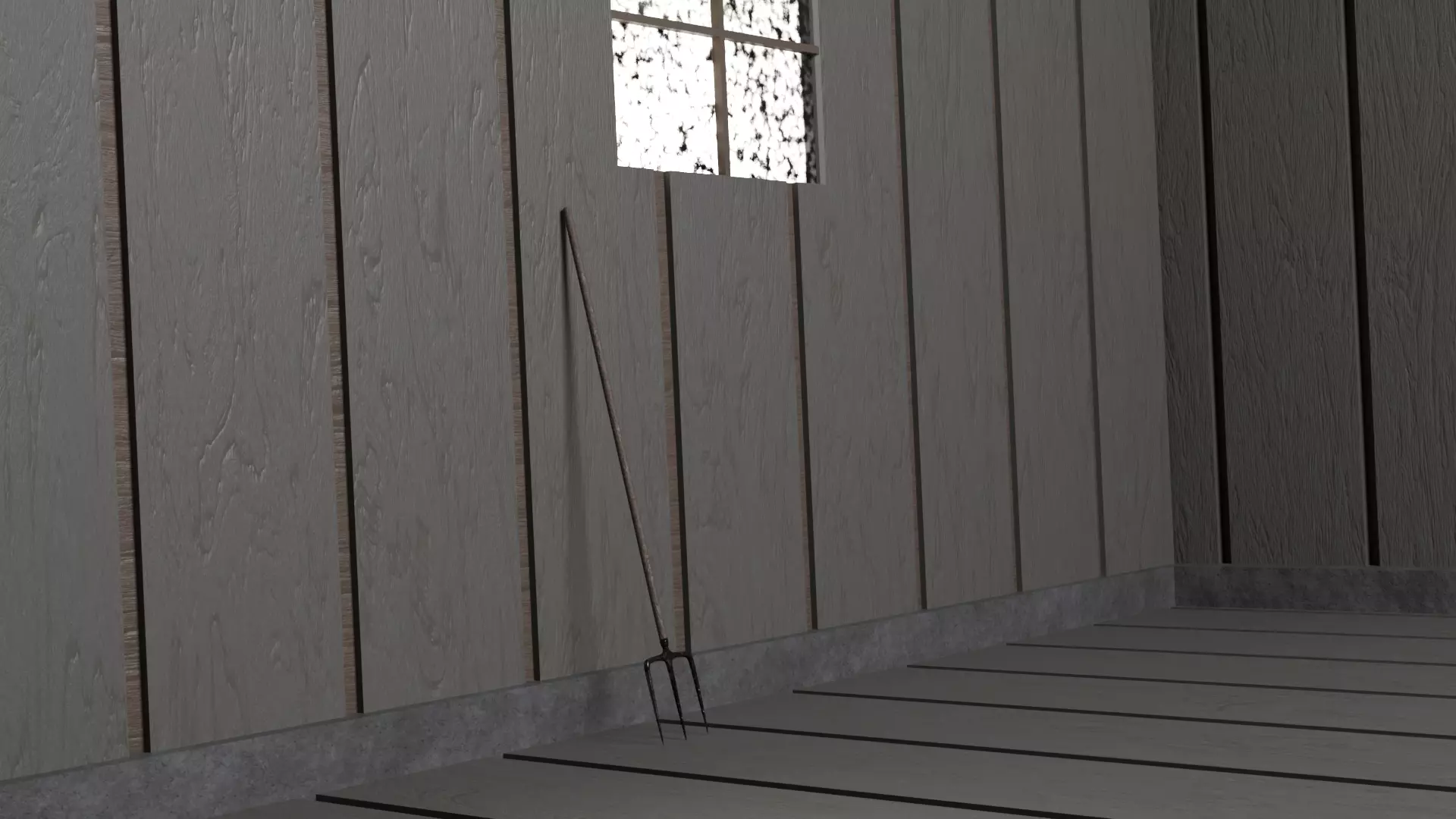 Rusty Pitchfork 3D model_0