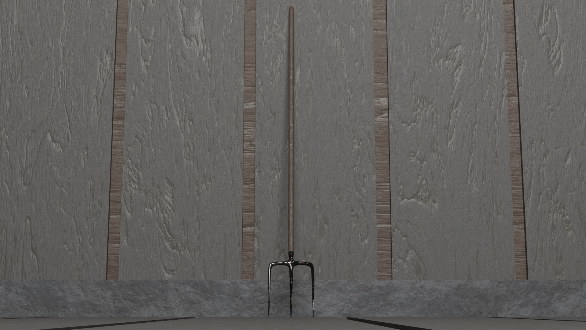 Rusty Pitchfork 3D model_1