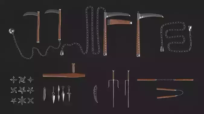 Collection of Ninja Weapons