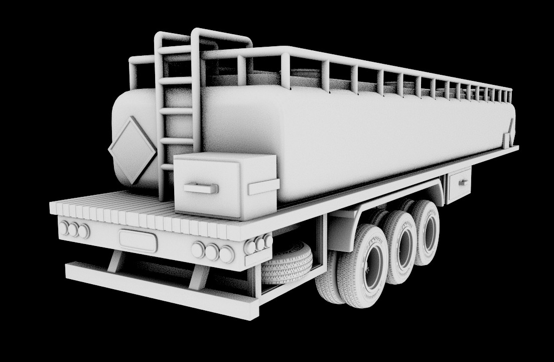TANK TRUCK  3D print model_2