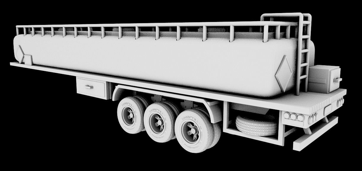 TANK TRUCK  3D print model_1