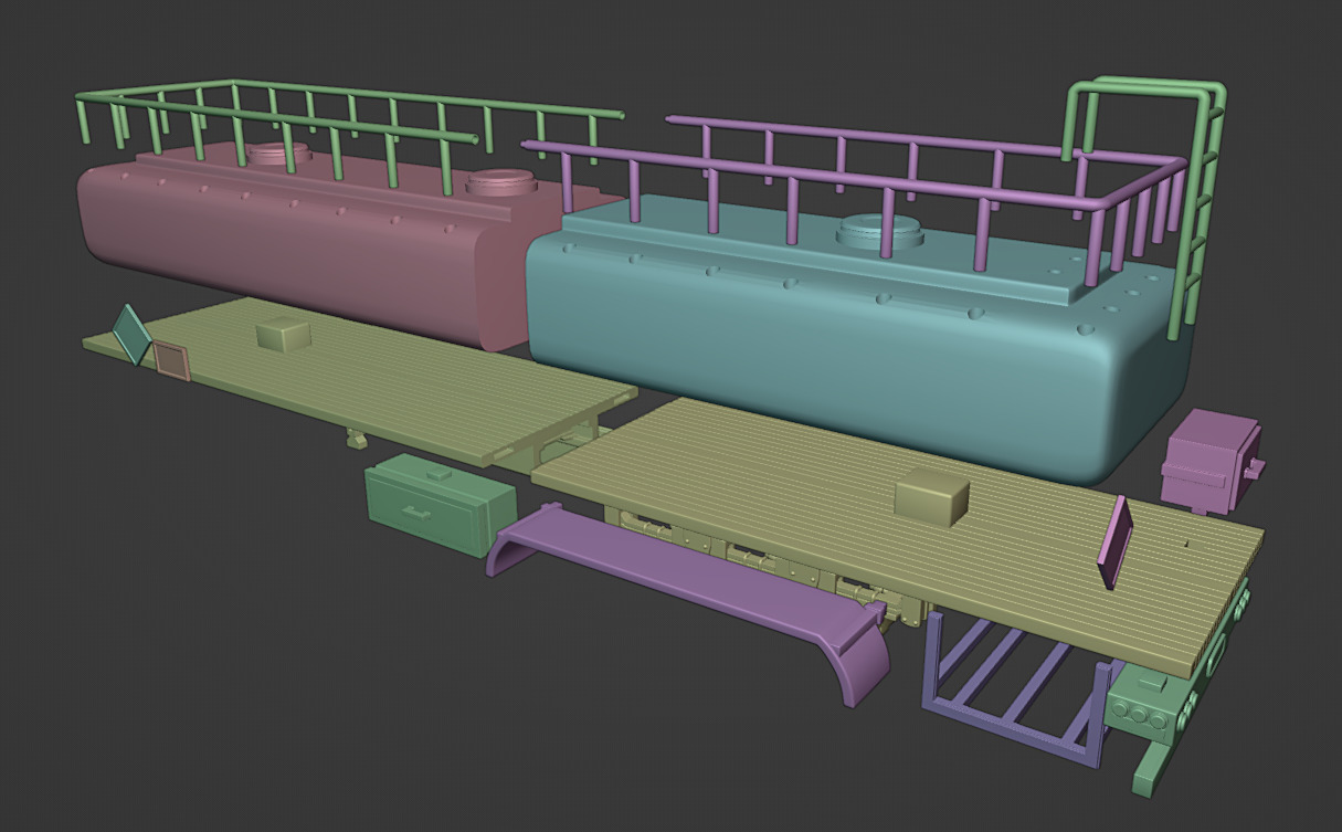 TANK TRUCK  3D print model_6