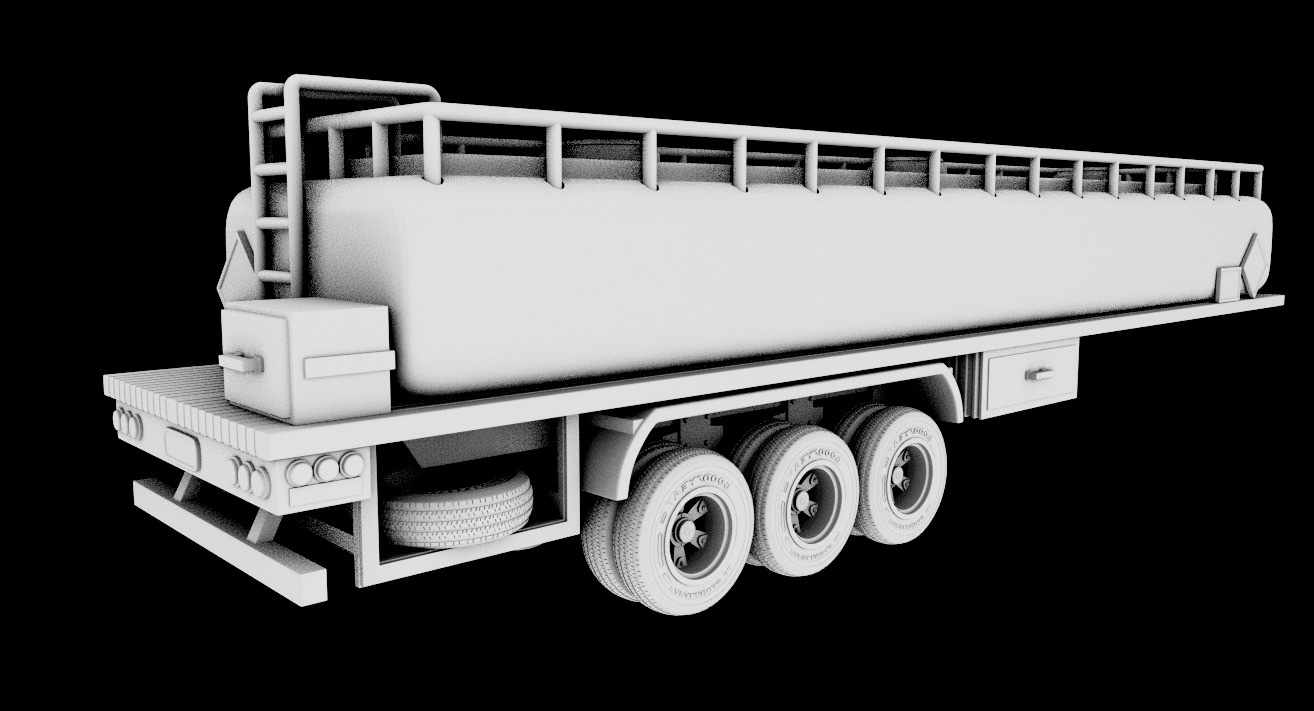TANK TRUCK  3D print model_3