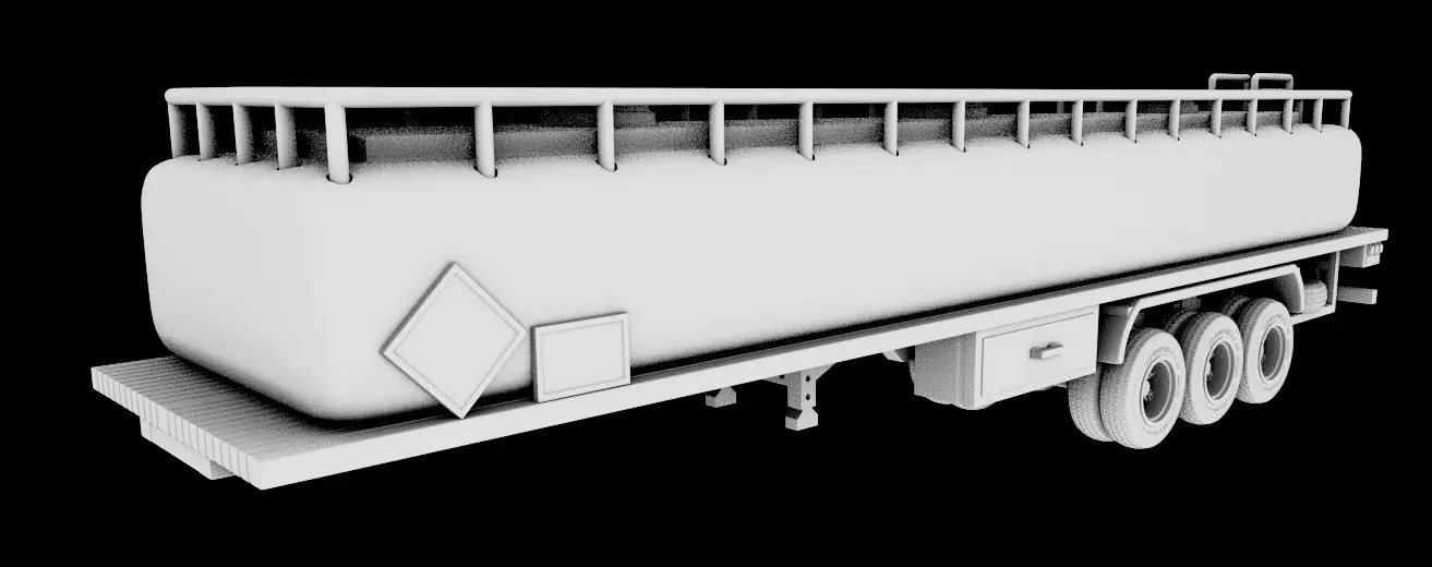 TANK TRUCK  3D print model_0