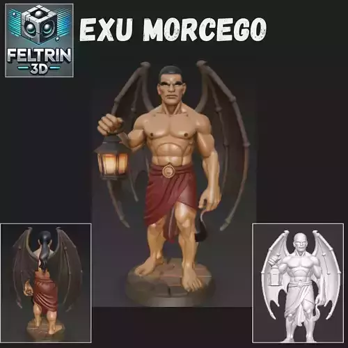 Orixa Exu Morcego 2 - Entidade Umbanda 3D print model