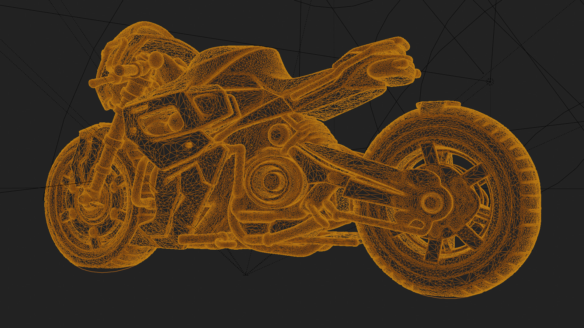 Voidrunner Sci-Fi Motorcycle 3D Model Low-poly 3D model_12