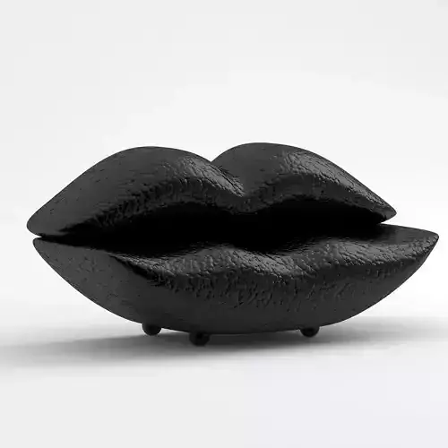 Lips Sofa Black