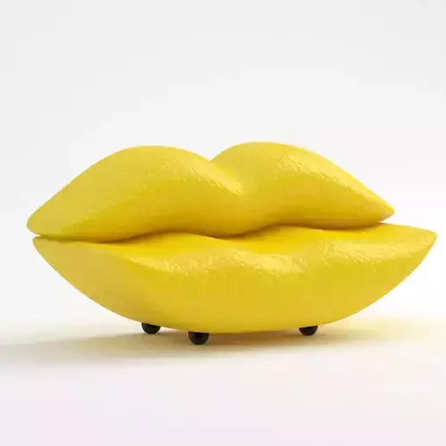 Lips Sofa yellow