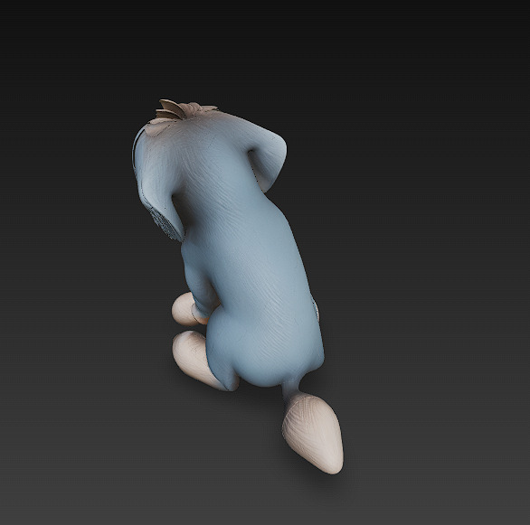 Dog Realistic 3D Model- Low Poly Realistic  Low-poly 3D model_4