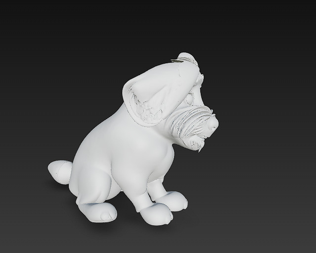 Dog Realistic 3D Model- Low Poly Realistic  Low-poly 3D model_15