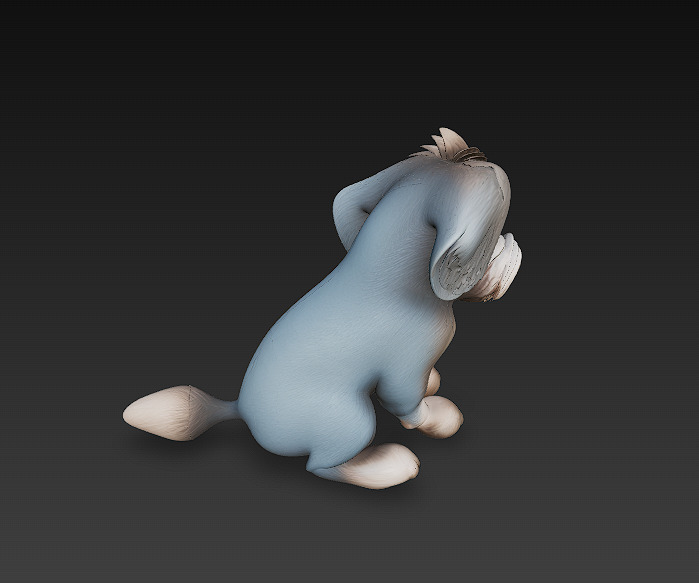 Dog Realistic 3D Model- Low Poly Realistic  Low-poly 3D model_5