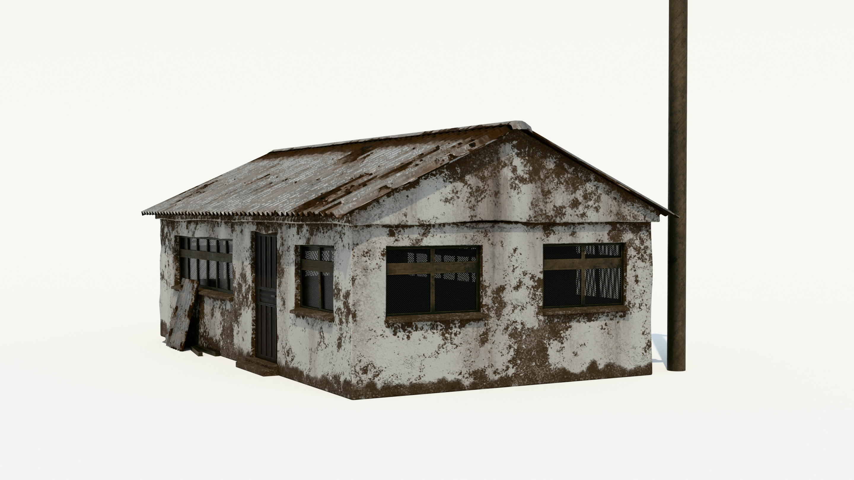 Old house 03 Low-poly 3D model_1