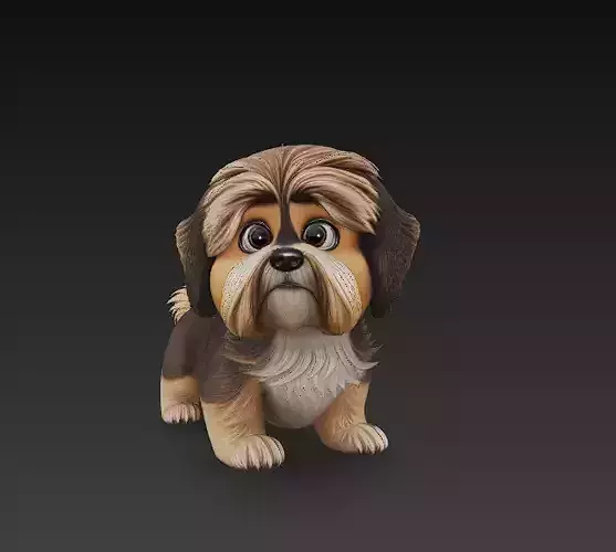 Dog Realistic 3D Model- Low Poly Realistic